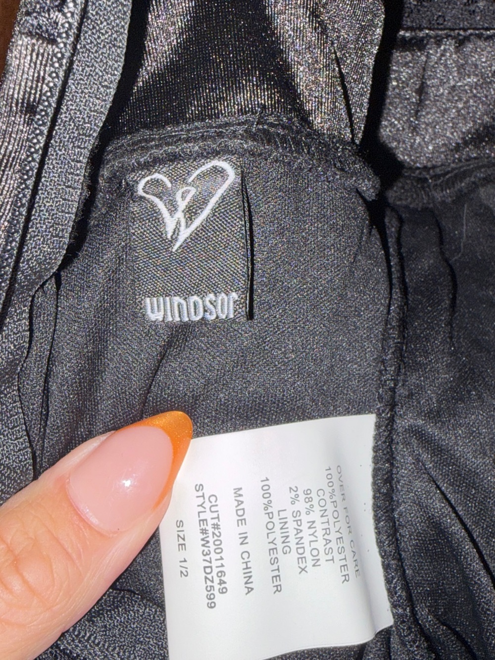 Windsor Black Asymmetrical Layered Ruffle Tulle Dress - Picture 3 of 5